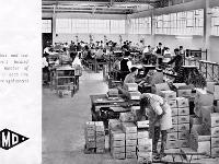 R/H production line, Maggie in charge and testing the ballasts , Derek standing there looking important ??
